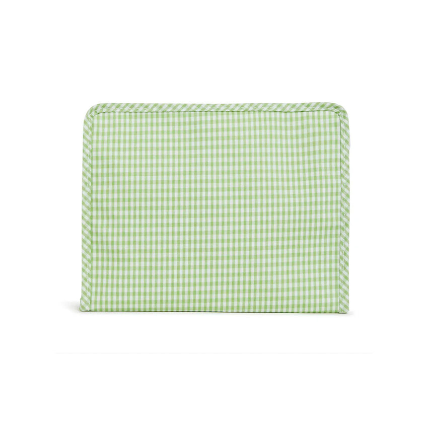 Medium Roadie Gingham Leaf Zip Pouch
