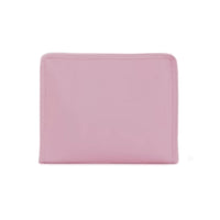 Pink pouch on a white background.