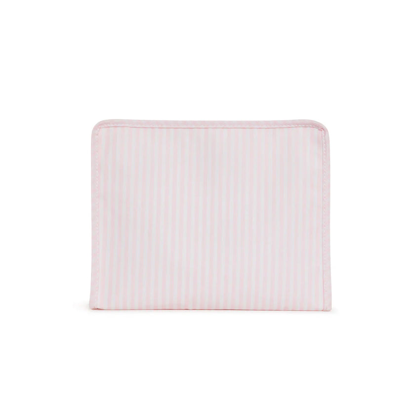 Large Roadie Pimlico Pink Stripe Zip Pouch