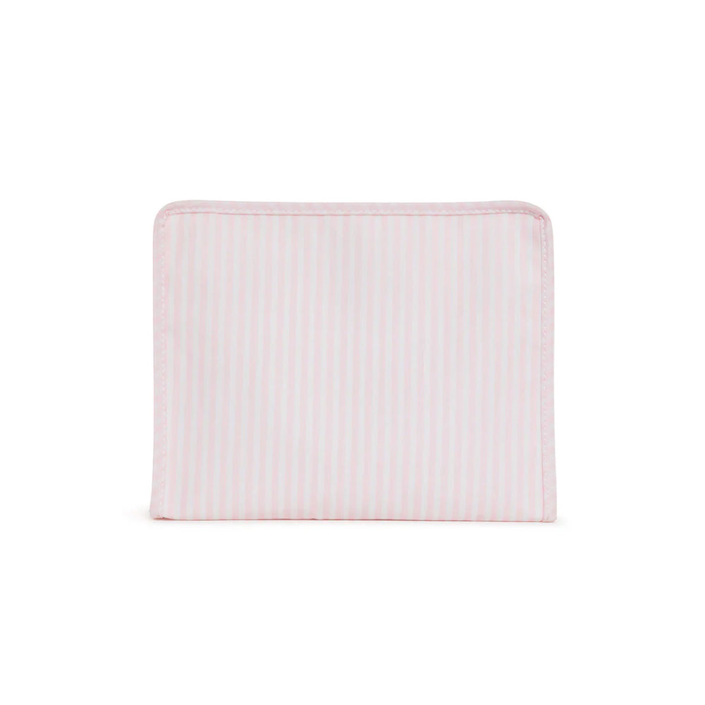 Large Roadie Pimlico Pink Stripe Zip Pouch