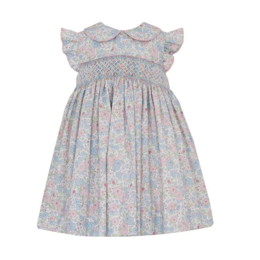 Pink and Blue Liberty Floral Sleeveless Dress