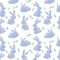 Parker Bunny Hop Blue Zipper Pajamas