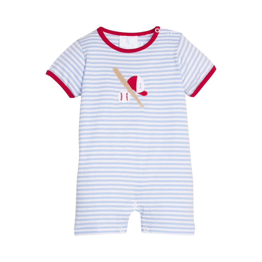 Applique Romper - Baseball