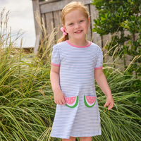 Applique T-Shirt Dress in Watermelon