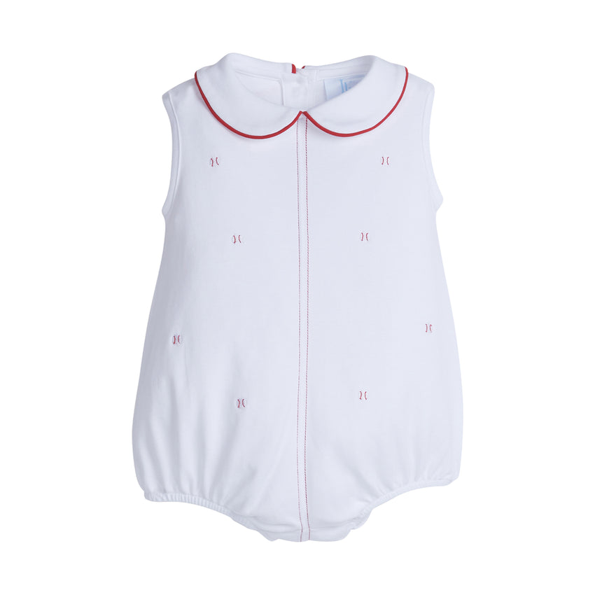 Baseball Embroidered Peter Pan Bubble