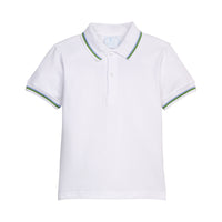 Blue/Green Tipped Short Sleeve Polo