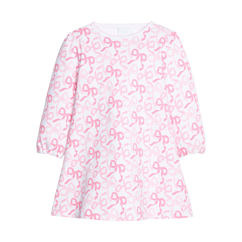 Bows & Ribbons Printed T-Shirt Dress