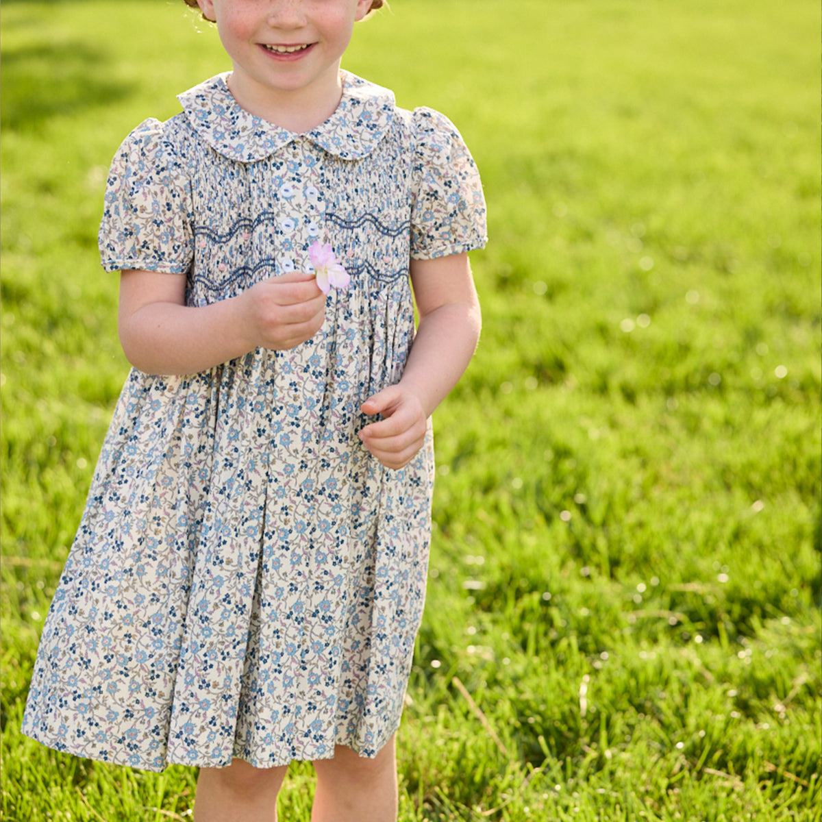 Bridget Dress in Wisteria Floral