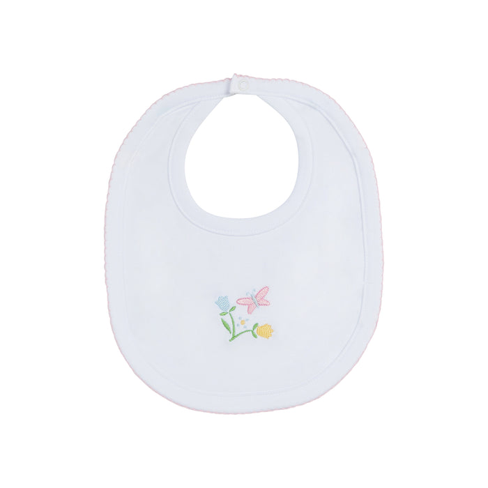 Butterfly Embroidered Bib