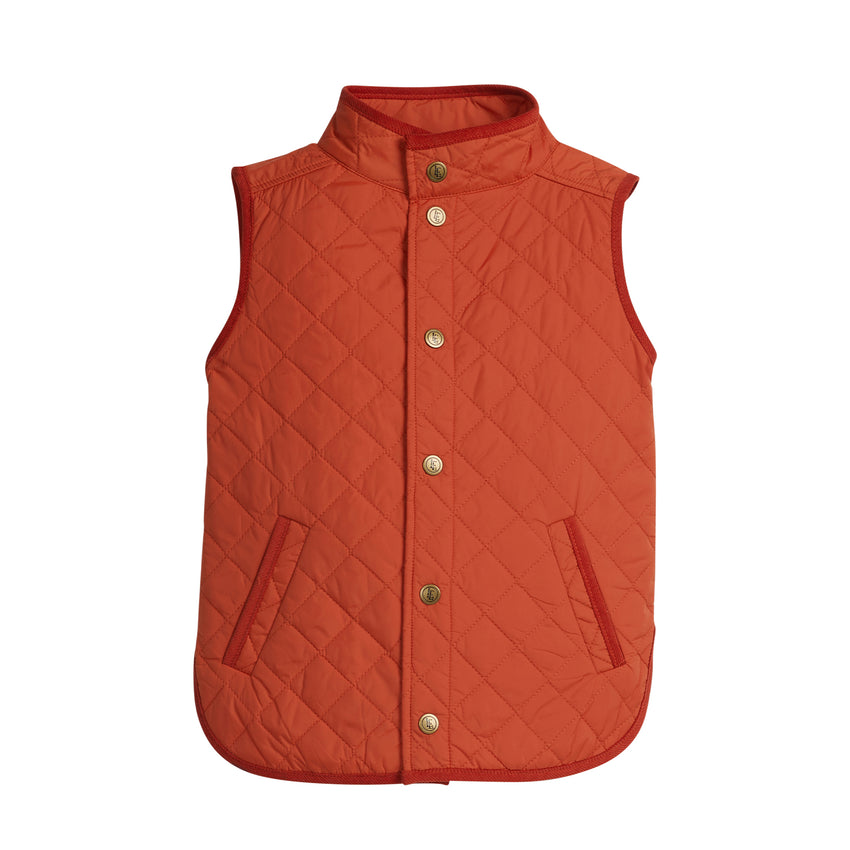 Classic Orange Quilted Vest