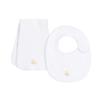 Duckie Pinpoint Bib n' Burp Set