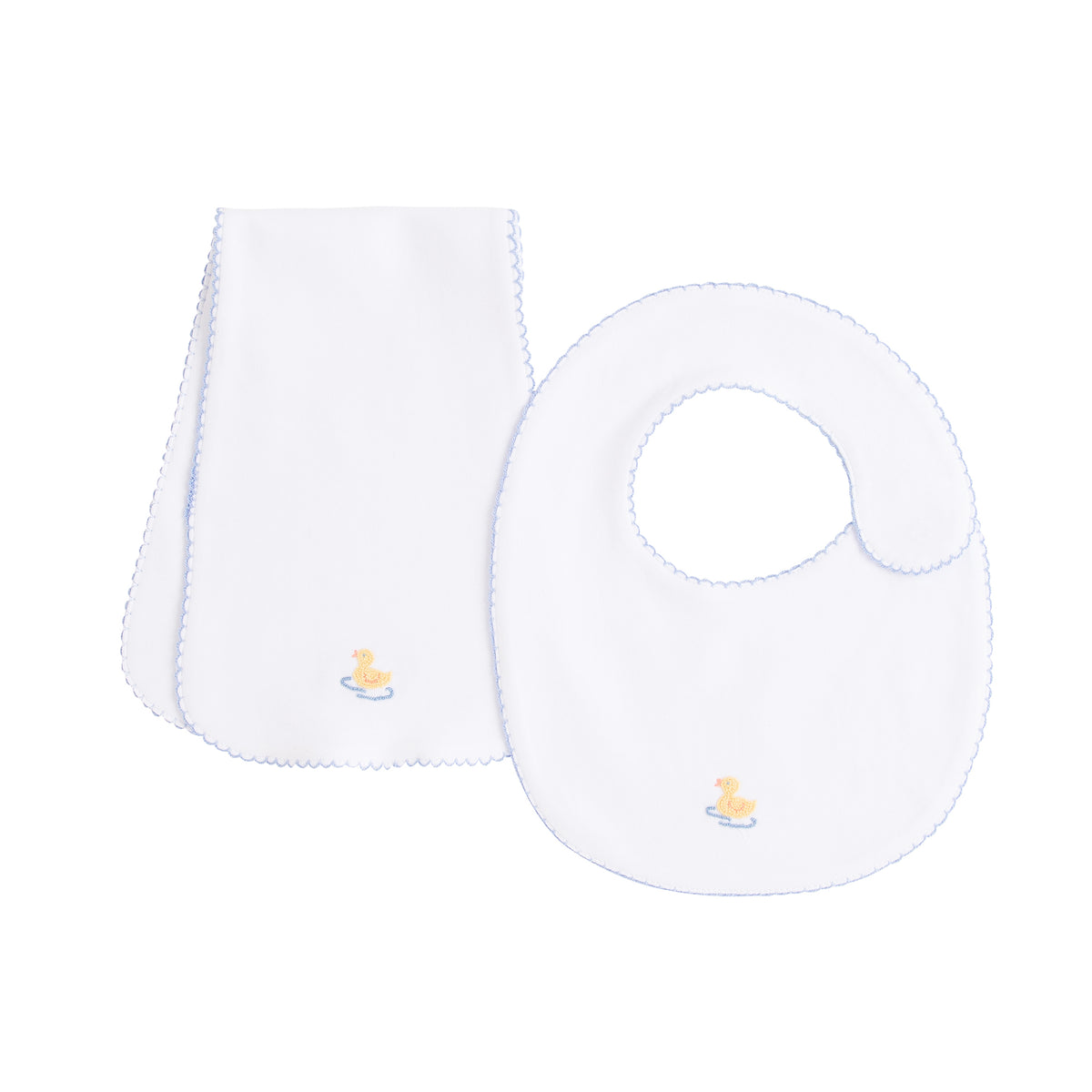 Duckie Pinpoint Bib n' Burp Set