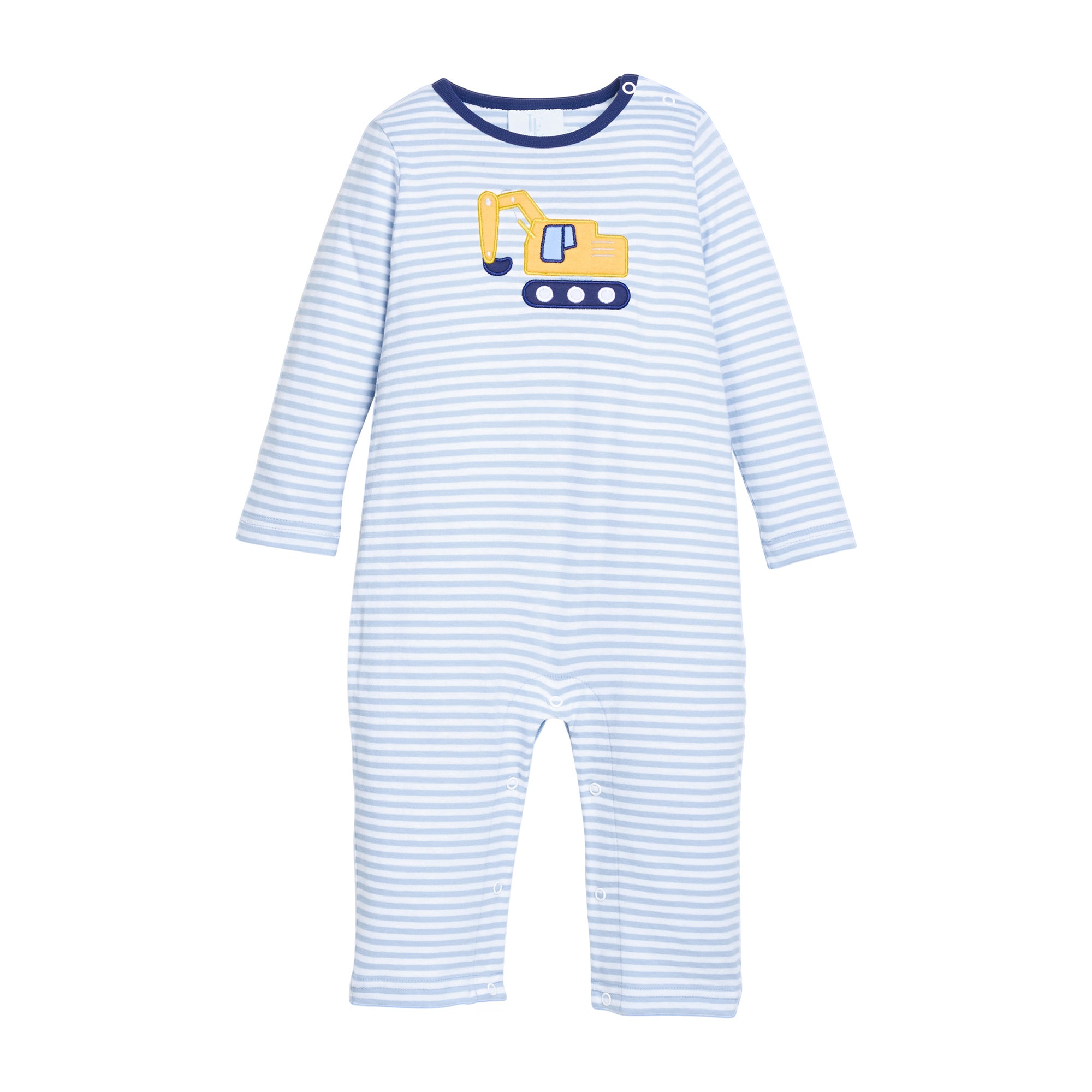 Applique Romper with Excavator