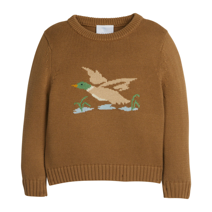 Flying Mallard Intarsia Sweater