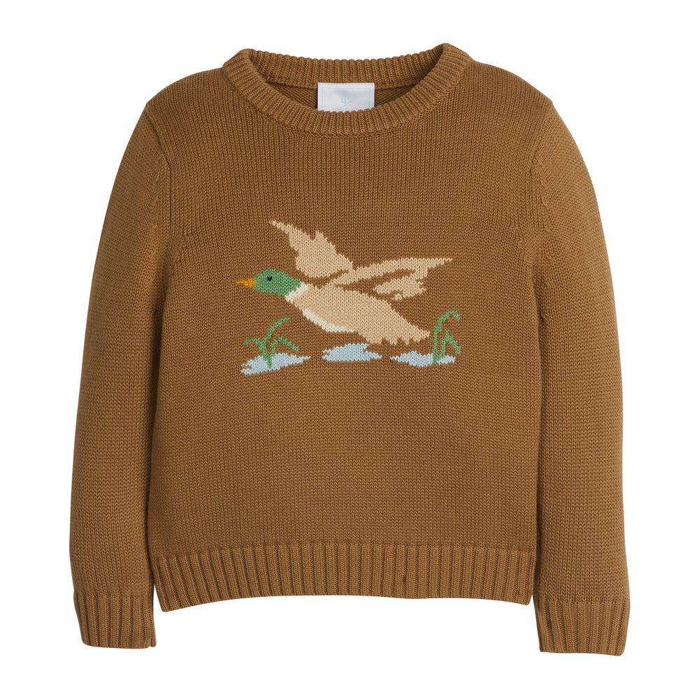 Flying Mallard Intarsia Sweater