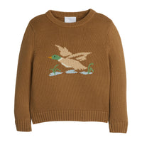 Flying Mallard Intarsia Sweater