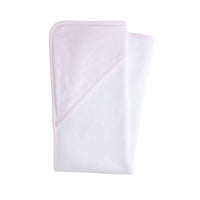 Cozy Pink Stripe Hooded Towel