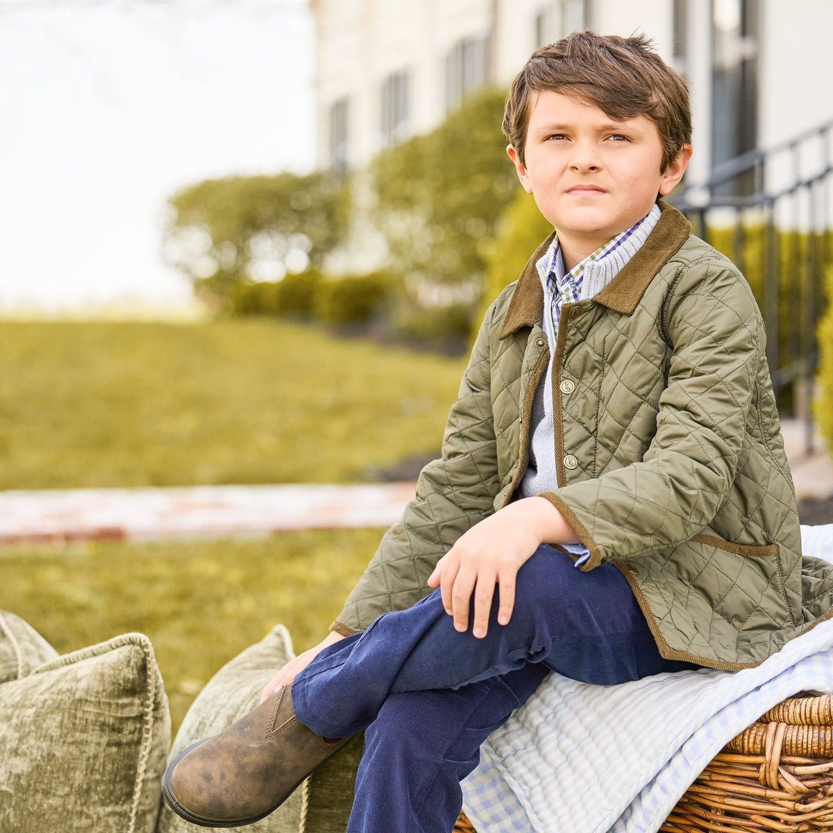 Classic Olive Quilted Jacket