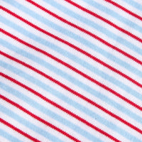 Polo Romper in Primary Stripe