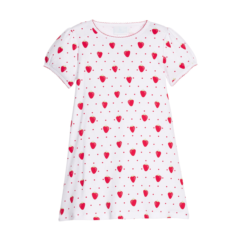 Strawberry Printed T-Shirt Dress