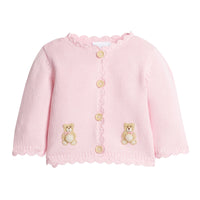 Pink Teddy Bear Crochet Sweater