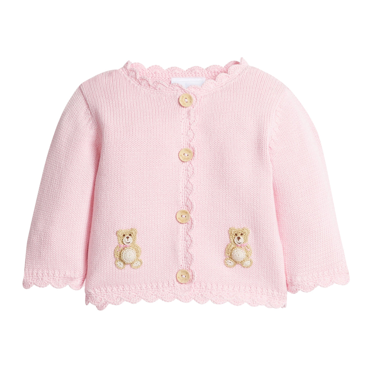 Pink Teddy Bear Crochet Sweater