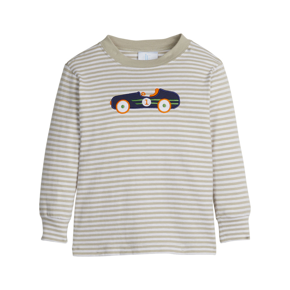 Vintage Race Car Applique T-Shirt