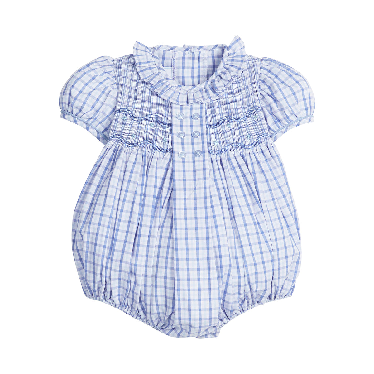 Smocked Woodberry Plaid Bridget Bubble