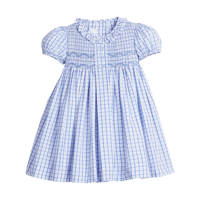 Smocked Bridget Dress in Woodberry Plaid