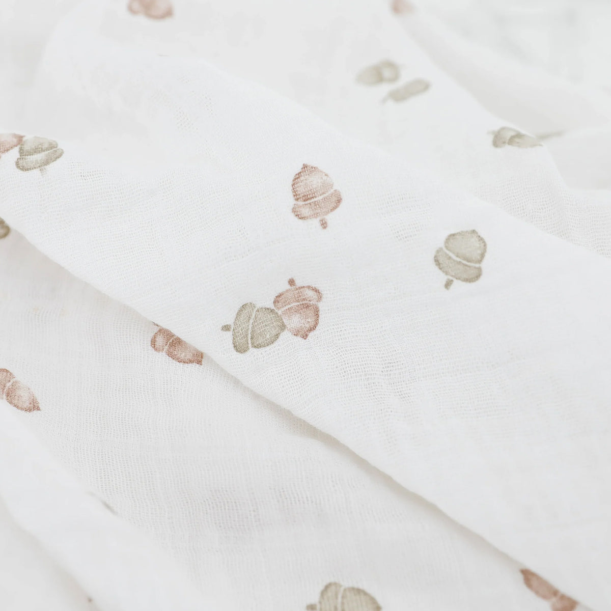 Acorns Cotton Muslin Swaddle