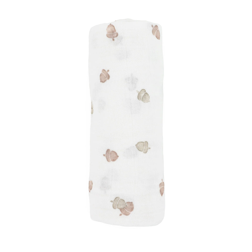 Acorns Cotton Muslin Swaddle