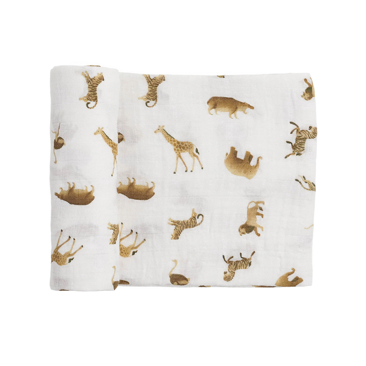 Animal Crackers Organic Cotton Muslin Swaddle