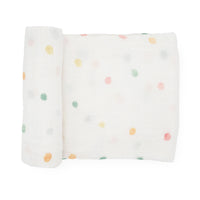 Party Dots Cotton Muslin Swaddle