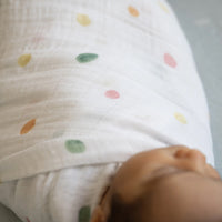 Party Dots Cotton Muslin Swaddle