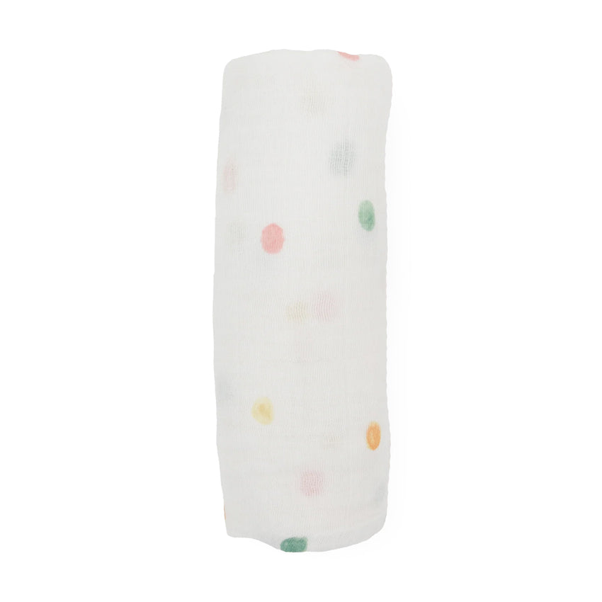 Party Dots Cotton Muslin Swaddle
