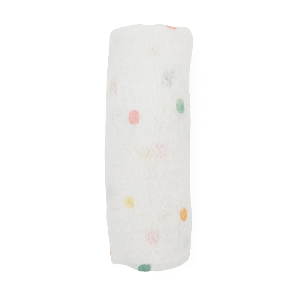 Party Dots Cotton Muslin Swaddle
