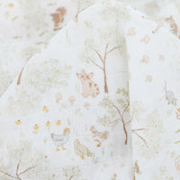 Woodland Friends Cotton Muslin Swaddle
