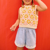 Vally Shorts in Oxford Blue