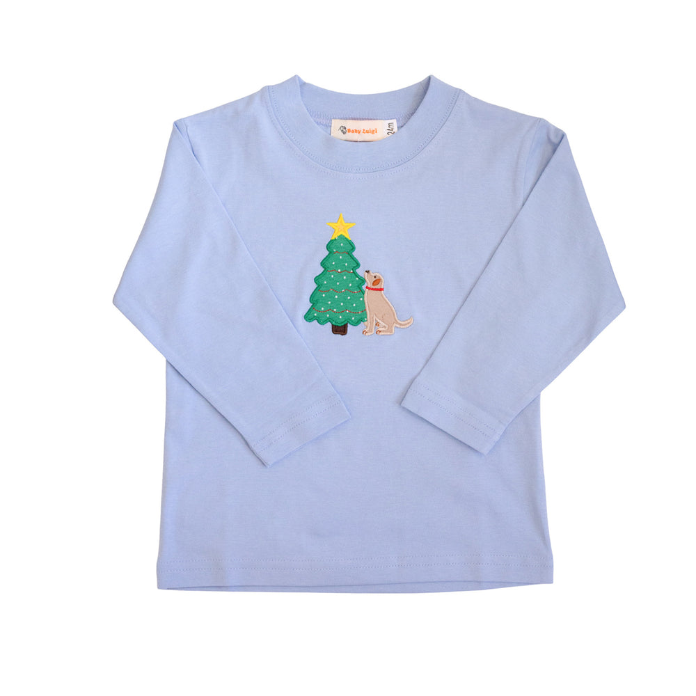 Lab and Christmas Tree T-Shirt