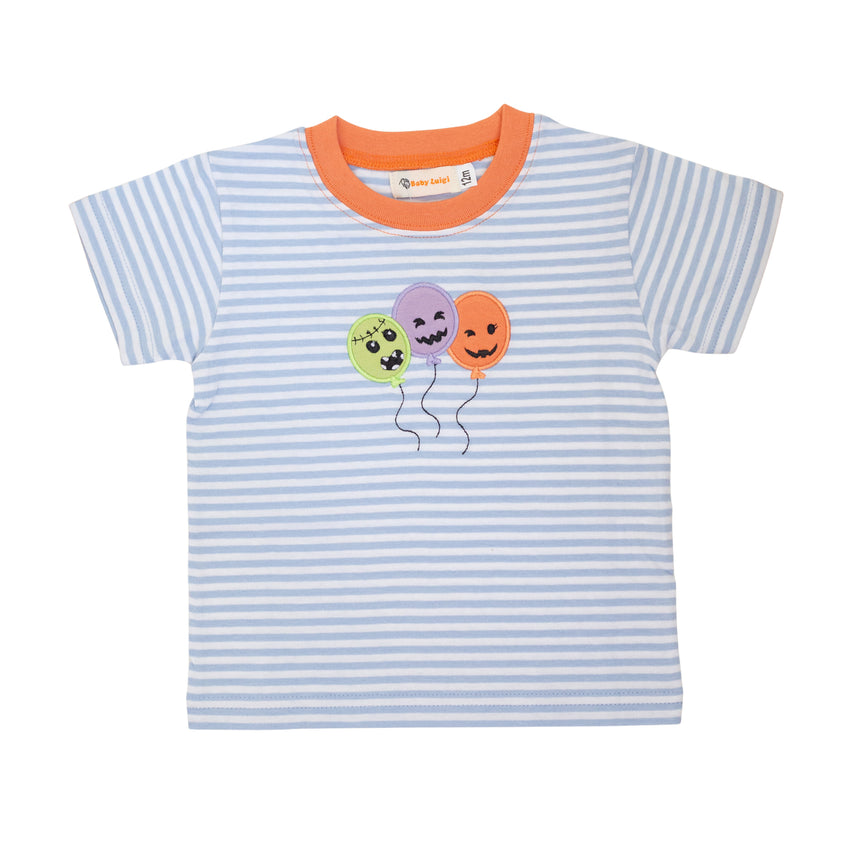 Striped Monster Balloons T-Shirt