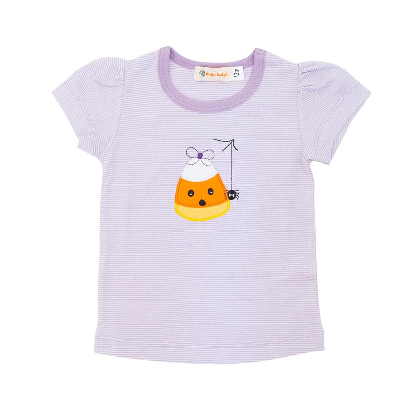 Lavender Stripe Candy Corn T-Shirt