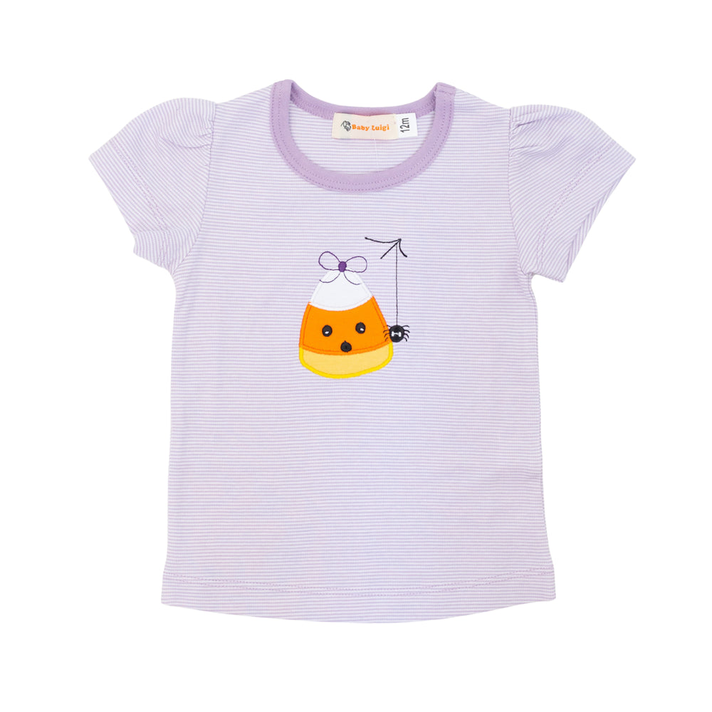 Lavender Stripe Candy Corn T-Shirt