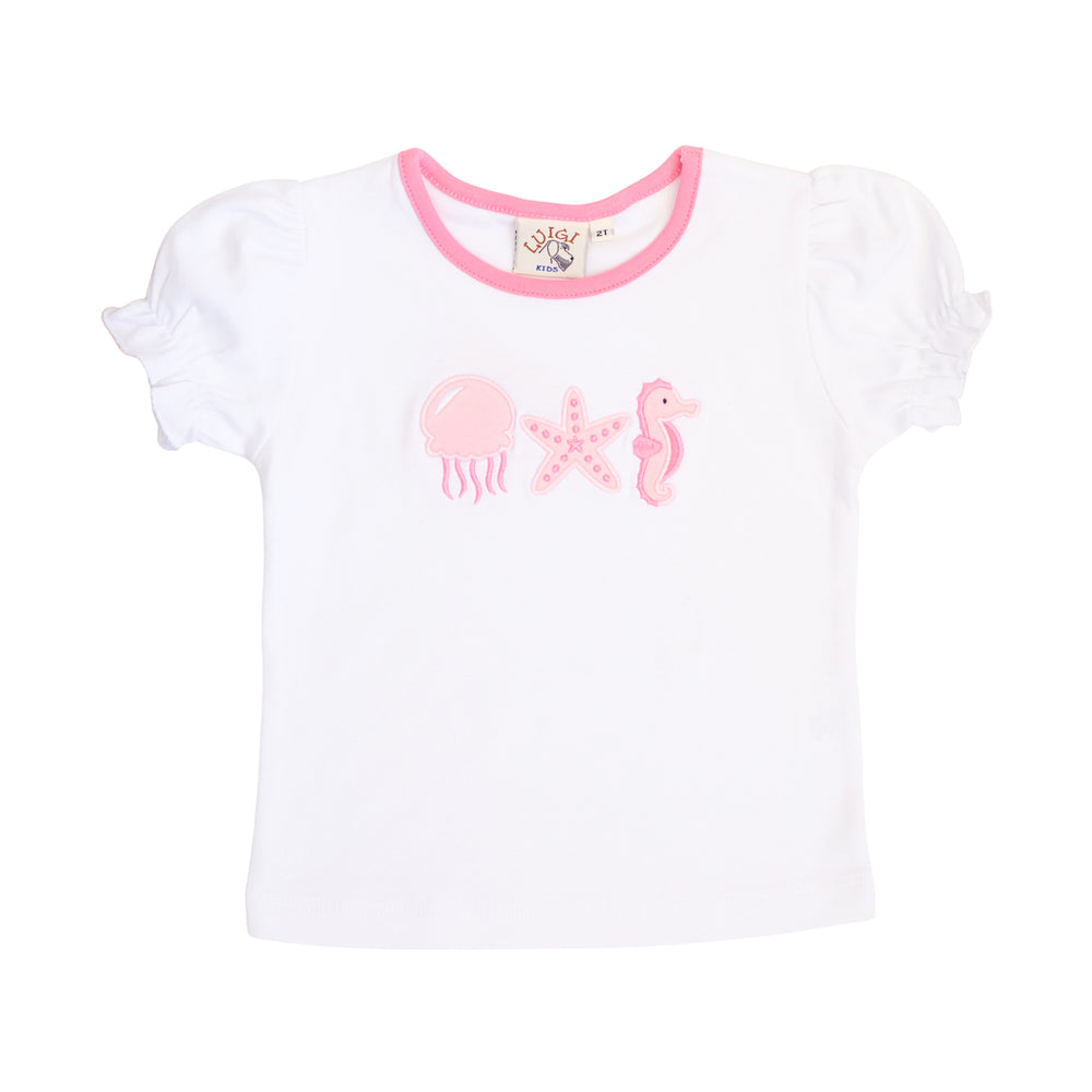 Pink Ocean Icons T-Shirt