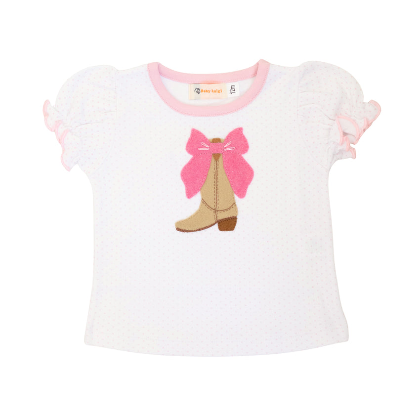 Boots and Bows Applique T-Shirt