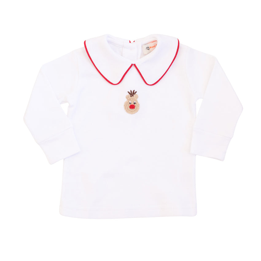 Crochet Rudolph Knit Peter Pan Shirt