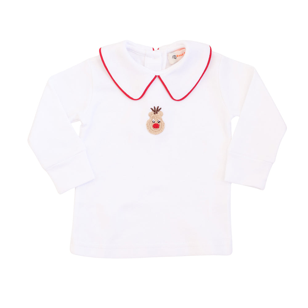 Crochet Rudolph Knit Peter Pan Shirt