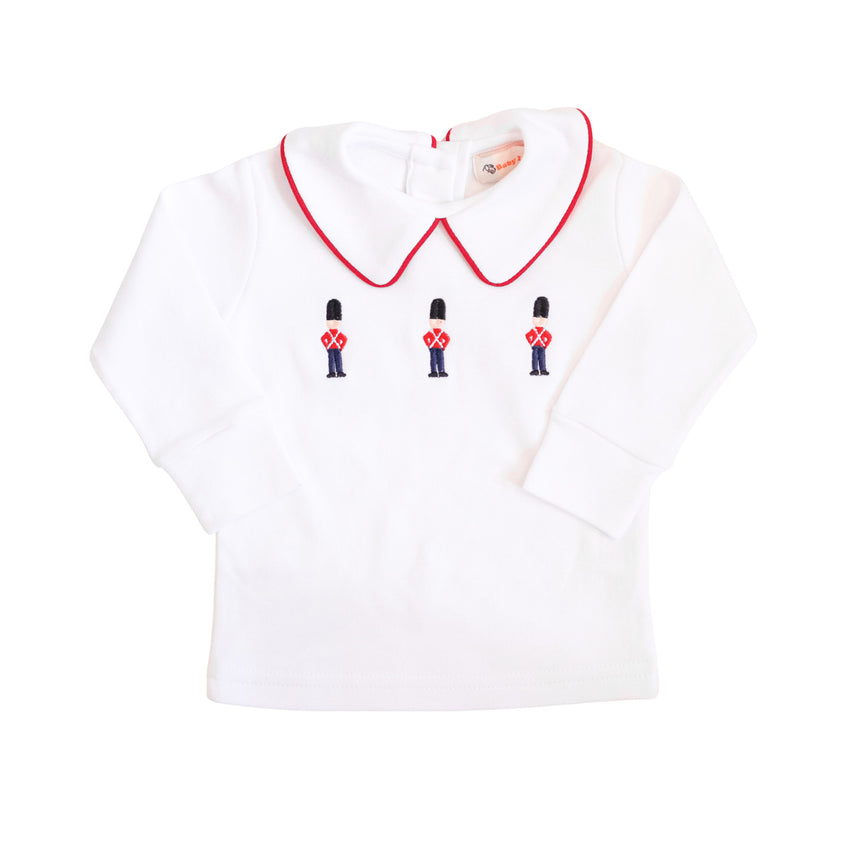 Toy Soldiers Embroidered Peter Pan Shirt