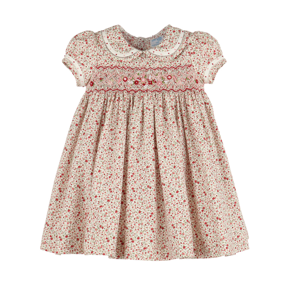 Berry Garland Smock Dress – Peaches Berry Garland Smock Dress – Peaches