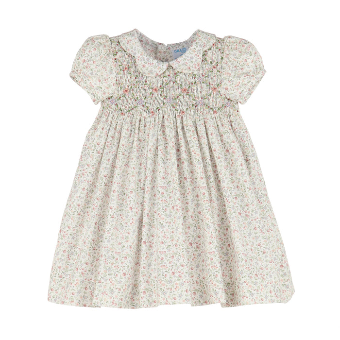 Floral Diamonds Smocked Dress