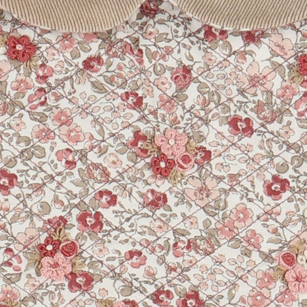 Floral Vintage Quilted Dress